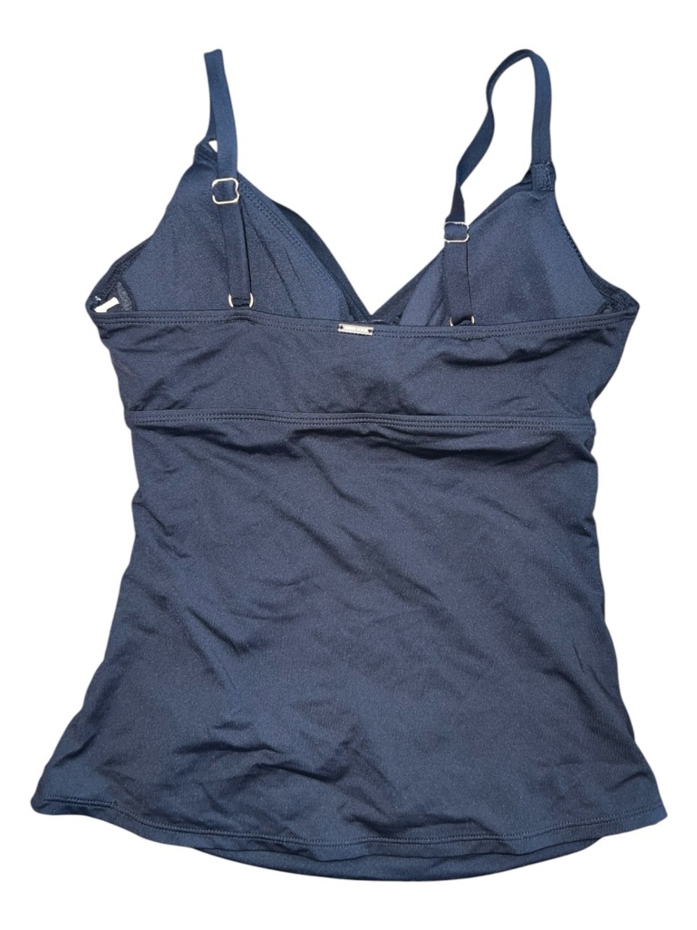 Anne Cole Swim Tank D/DD Cup Black Wrap style top 32DD 34D NWT - Picture 5 of 9